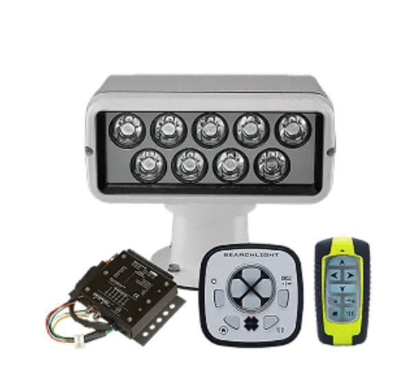 ACR-1976 ACR RCL-100 LED White Searchlight w/URP-103 Wired Point Pad, URC-104 Master Controller & URH-103 Wireless Handheld Remote