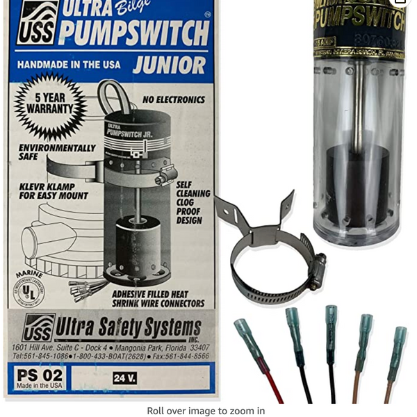 Brand: Ultra Safety Systems Pump Switch Jr. UPS-02-24/32 V Float Switch Bilge Pump Switch