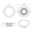 LUMITEC MIRAGE - FLUSH MOUNT DOWN LIGHT - GLASS FINISH/POLISHED SS BEZEL - WHITE NON-DIMMING 113113