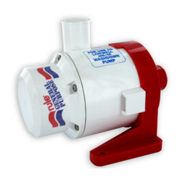 RULE 3800 G.P.H GENERAL PURPOSE CENTRIFUGAL PUMP 17A