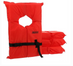 50-85522 ADULT SIZE LIFE VESTS / DISPLAY ORANGE FOAM SAFETY CUSHION ADULT PFD 12/PK 50-85522