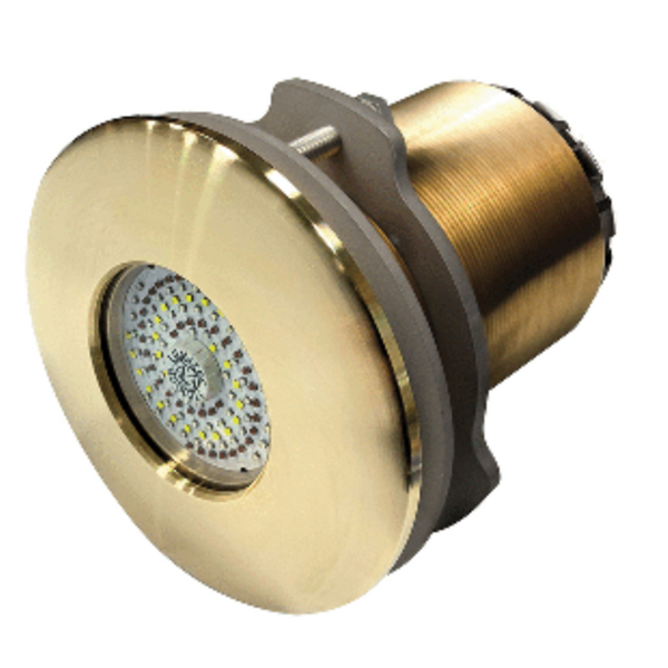 Lumitec SeaBlaze Typhoon Underwater Light - Bronze Thru-Hull LED Light - Spectrum RGBW - Flush Mount  101451