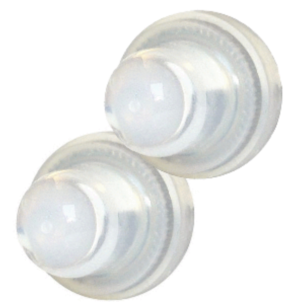 Blue Sea 4135 Push Button Reset Only Circuit Breaker Boot - Clear- 2-Pack  4135