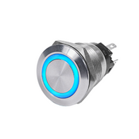 Blue Sea 4160 SS Push Button Switch - Off-On - Blue - 10A  4160