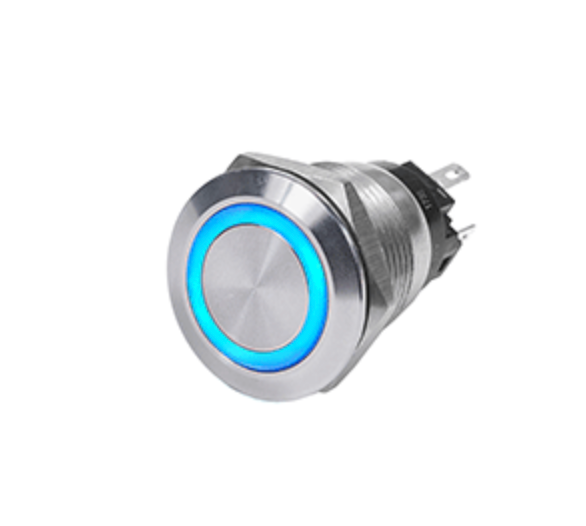 Blue Sea 4160 SS Push Button Switch - Off-On - Blue - 10A  4160