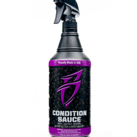 Bling Sauce CS0032 Vinyl Protectant; Condition Sauce ™; UV Protection For Vinyl, Leather, Rubber, Plastic From Against Fading, Cracking And Discoloration; 32 Ounce Spray Bottle; Single
