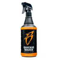 Bling Sauce QS0032 Marine Wax; Quickie Sauce ®; Provides High Gloss Shine With UV Protection On Fiberglass, Paint, Vinyl Moldings And Decals; Professional Quick Montan Blend Liquid; 32 Ounce Spray Bottle
