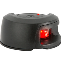 Attwood NV2012PBR-7 Attwood LightArmor Deck Mount Navigation Light - Black Composite - Port (red) - 2NM