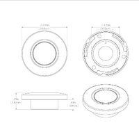 Lumitec Orbit - Flush Mount Down Light - White Finish - White Non-Dimming 112523