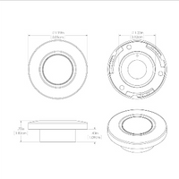 Lumitec Orbit - Flush Mount Down Light - Brushed Finish - White Non-Dimming 112503