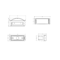 Lumitec Contour Series Inset Navigation Light - Port Red 101574