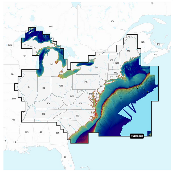 Garmin Navionics Vision+™ NVUS007R U.S. East 010-C1291-00