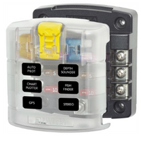 Blue Sea Systems ST-Blade Common Source Fuse Blocks 6 Circuits W/NEGATIVE BUS (5025)