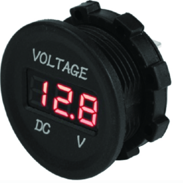 Sea-Dog Round Voltage Meter - 6V-30V  421615-1