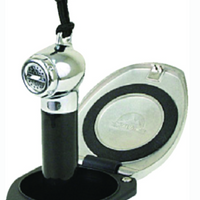 SCANDVIK BLACK & SS RECESSED TRANSOM SHOWER HANDLE/HOSE - VERTICAL/HORIZONTAL MOUNT - 6' HOSE 12124P