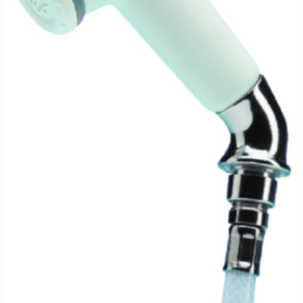 SHOWER HANDSET W/ELBOW & PVC DECK SHOWER; SHOWER FAUCET WHITE AND E Whale TB4172