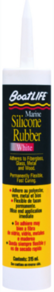BOATLIFE SILICONE RUBBER SEALANT CARTRIDGE - WHITE 1151