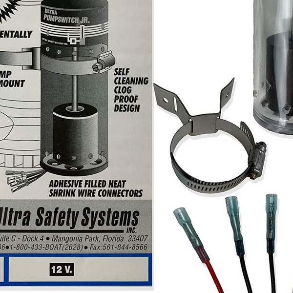 Ultra Safety Systems FLOAT Ultra Bilge Pump Switch Junior, UPS-0212V Ultra Safety Systems Ultra Bilge Pump Switch Junior, UPS-02