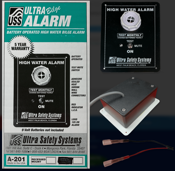 A-201 ULTRA BILGE ALARM/HIGH WATER ALARM **** SURFACE MOUNT **** A-201