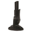 ATTWOOD ALL-AROUND FOLD-DOWN INCANDESCENT ANTI-GLARE LENS LIGHT - 12" BLACK PLASTIC POLE - 12V - HORIZONTAL COMP BASE (5358-P12-7)