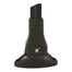 ATTWOOD ALL-AROUND FOLD-DOWN INCANDESCENT ANTI-GLARE LENS LIGHT - 12" BLACK PLASTIC POLE - 12V - HORIZONTAL COMP BASE (5358-P12-7)