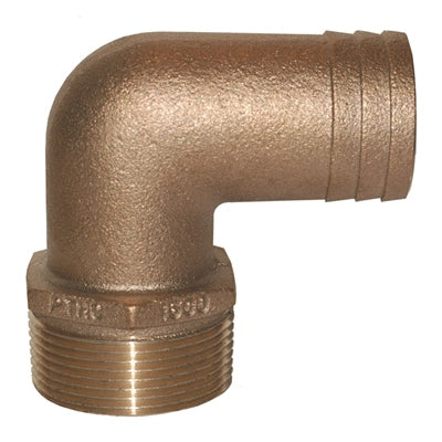 Groco / PTHC - 90° Standard Flow Bronze Pipe to Hose Fittings